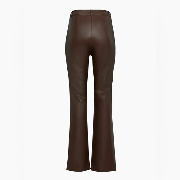NWT Aritzia Babaton Faux Leather Publish Pant - Picture 6 of 11